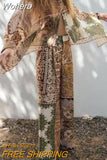 2023 Women Summer 2 pieces Sets Suits Vintage Satin Print Shirts Tops and Trousers Female Street Loose Suit Clothing-Outfit