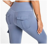 Fashion Solid Color Legging Sexy Small Foot Trousers Women's High Waist Fitness