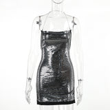 Straps Mini Dress Summer Fashion Women Tie Up Sling Wrapped Bodycon Dress Backless Streetwear YY23648MH-Outfit