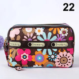 Handbag Vintage Flower Printed Waterproof Nylon Shoulder Messenger Bag Large Capacity Tote Bag Casual Picnic Travel