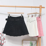 And Winter New Coarse Flowers Of The Hundred-Fold Skirt Pink Skirt High Waist Slim Skirt A Word Anti-Light Skirt
