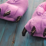 Winter Warm Soft Indoor Floor Slippers Women Men Children Shoes Paw Funny Animal Christmas Monster Dinosaur Claw Plush