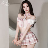 Night Swearing Underwear Pajamas Free From Female Students Wearing JK Uniform Sailors Seduced Hot Characters To Dress Up Pure