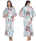 Kimono Robe Bathrobe Women Satin Robe Silk Robes Night Sexy Robes Night Grow For Bridesmaid Summer Plus SizeS-XXXL