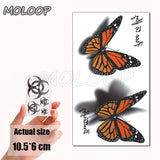 Water Transfer Sexy Tattoo Swallow Bird Tattoo Body Art Waterproof Temporary Fake Flash Tattoo for Man Woman Kid