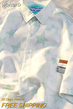 Chic Woman Blouse Star Short Sleeve Shirt Shirt Oversize Women Cool Blouse Women's Beach Shirt Summer 2023 Couple Shirt-Outfit