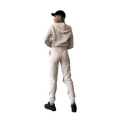 Autumn And Winter Plus Velvet Long-Sleeved Hooded Long-Sleeved Lady's Trousers