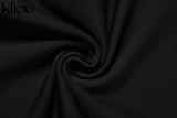 Kliou Solid Halter Jumpsuit Women Sexy Mock Neck Sleeveless Backless Body-Shaping One Piece Jurk High Street Female