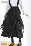 Spring Summer Women Fashion Layered High-waisted Skirts Casual Solid Color Cake Skirt QT1683-Outfit