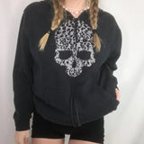 Spring Autumn Sweatshirt Gothic Women Long Sleeve Zip Up Hoodies Gothic Streetwear Y2K Aesthetic Hip Hop Coat