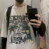 Cross of Thorns fake two-piece for men women long-sleeved dark hip-hop loose large size autumn new trend top