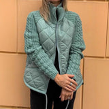 2025 New Fashion Zip Long Sleeve Collar Women's Cotton
