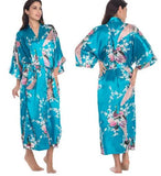 Kimono Robe Bathrobe Women Satin Robe Silk Robes Night Sexy Robes Night Grow For Bridesmaid Summer Plus SizeS-XXXL