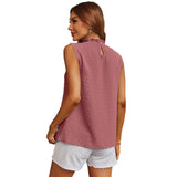 Elegant Solid Sleeveless Loose