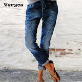 Hot Sale Jeans Women's Straight Elastic Elastic Waistband Plus Size Jeans Women High Waisted