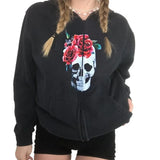 Female Sweatshirt Harajuku Oversized Hoodies 90s Vintage Women E-girl Gothic Clothes Streetwear Autumn Zip Up Coat