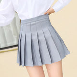 New summer women skirt high waist pleated plaid skirts female cute sweet girls dance mini skirt