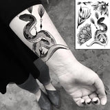 Waterproof Temporary Tattoo Sticker Pirate Ship Skull Flag Tatoo Water Transfer Fake Tatoo Flash Tatto Woman Man Kid 14.8*21