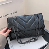 2022 New Casual Chain Crossbody Bags For Women Fashion Simple Shoulder Bag Ladies Designer Handbags PU Leather Messenger