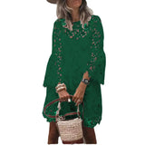 Summer New Women's Dress National Style Lace Temperament Small Scented