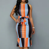 Women Sleeveless Leopard Printed Ruffles Dress Summer Fashion OL Homewear High Street Club Dress Plus Size