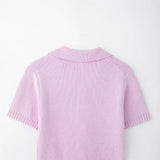 Spring And Summer New Female Fashion Sweet Fresh Bow Knitted Top
