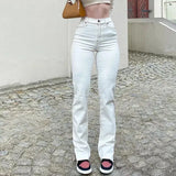 printed washed casual loose trousers low waist pleated jeans women European style autumn and winter 2021 new women