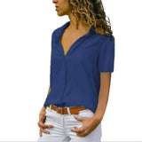 Color Intellectual Style Women's Short Sleeve