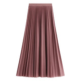 And Winter New Women Korean Version Of The Long-Term Retro Fashion Half-Dressed Skirt