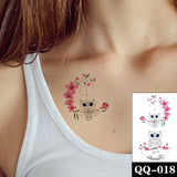 Water Transfer Tattoo Sexy Red Lips Print Tattoo Body Art Waterproof Temporary Fake Flash Tattoo for Man Woman Kid