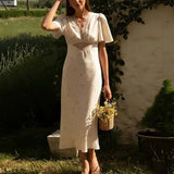 Women's Casual Pure Color Lotus Leaf Side Shorts Shirt Fashion Set Women's