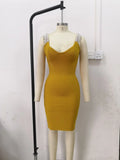 Quality Black Pink Tassel Sleeve Slip Rayon Bandage Dress Elegant Cocktail Party
