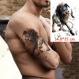 Waterproof Temporary Tattoo Sticker Pirate Ship Skull Flag Tatoo Water Transfer Fake Tatoo Flash Tatto Woman Man Kid 14.8*21