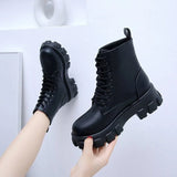 2021 New Fashion Winter Women Boots Warmth Platform Ankle Boots Ankle Women Casual Booties Round Toe Women's Shoes Botas