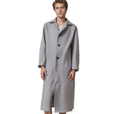Men's Long-Winded Men's Fashion Plus PU Leather