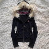 Hoodie Women's Letter Skeleton Embroidered Zipper Jacket Fashion Hat Jacket Y2k