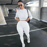 Woherb And Winter New Women's Casual Two-Piece Slim Long Sleeve Sports Suit-Outfit