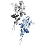 Waterproof Temporary Tattoo Stickers Black Somnus Flower Plant Small Size Tatto Flash Tatoo Fake Tattoos for Man Kid Girl