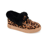 Women Cotton Shoes Casual Slip on Warm Suede Plush Snow Boots Cute Bowknot Fluffy Thick Bottom Flat Platform Ankle