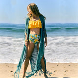 And Summer New Solid Knitted Jersey Bikini Skirt Belt Long Beach