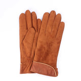 10 Colors Women Genuine Suede Leather Gloves Winter Warm Fleece Lady Driving Gloves Female Casual Gloves Brand
