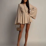 Women's New Fashion Temperament Show-Back Short Dress To The Waist Thin