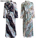 Pleated Dress Spring Clothes African Dresses For Women Club Outfit Dashiki Ankara Evening Party Robe Femme Africa Clothing-Outfit