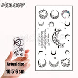 Water Transfer Tattoo Skull Cyclops Pirate Tattoo Body Art Waterproof Temporary Fake Flash Tattoo for Man Woman Kid