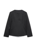 Women Autumn Slim Blazers Suit Coats 2023 Casual Fashion Heart-shaped Collar Female Elegant Street Blazer Outerwear-Outfit