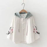 Harajuku Sweatshirts Autumn Long Sleeve Pullover Femme Cartoon Flowers Print Oversized Hoody Kawaii Japan Hoodies