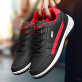 Men Leather Shoes Sneakers Trend Casual Shoe Italian Breathable Leisure Male Sneakers Non-slip Footwear Men Vulcanized