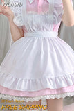 Black White Maid Costume Cute Maid Soft Girl Female Lolita Dresses Japanese Sexy Cat Female Uniform Suit-Outfit