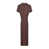 Women's Clothing 2025 Autumn And Winter New Fashion Temperament Collar Ribs Knitted