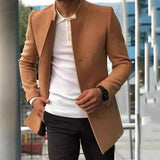 Men's Casual Men's Coat Autumn And Winter New Trend Men's Solid Color Repair This